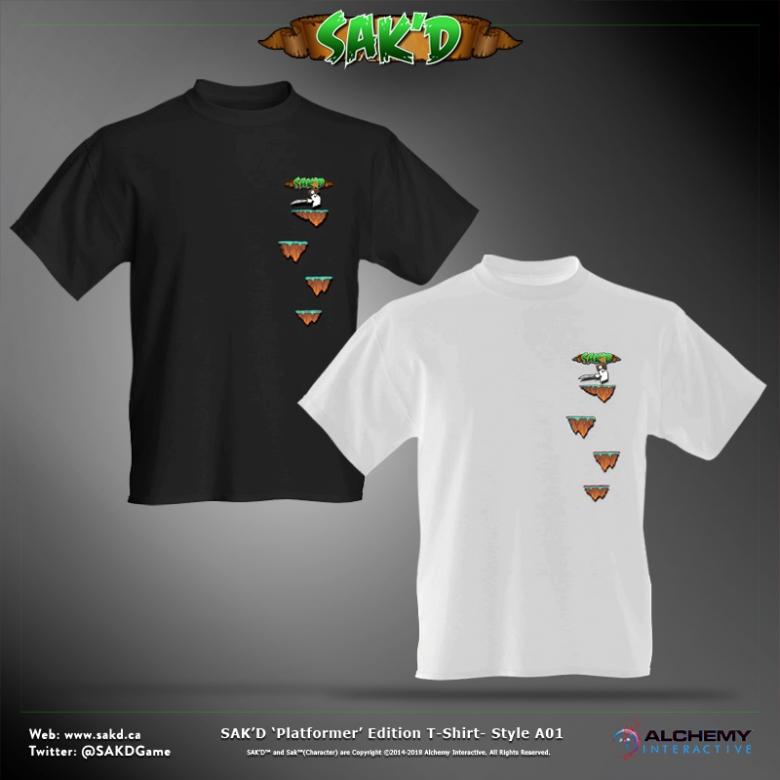 SAK'D T-Shirt - 'Platformer' Edition