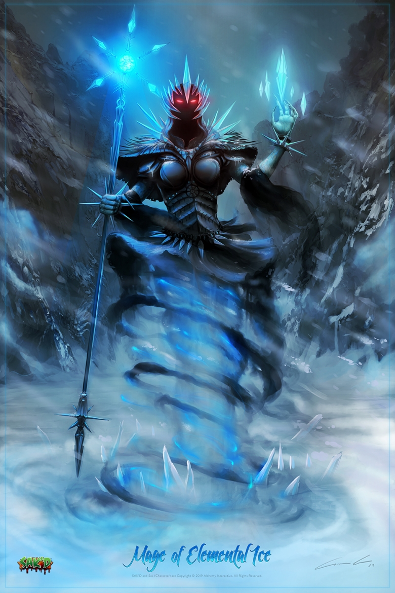 SAK'D - Dark Mage of Elemental Ice Poster