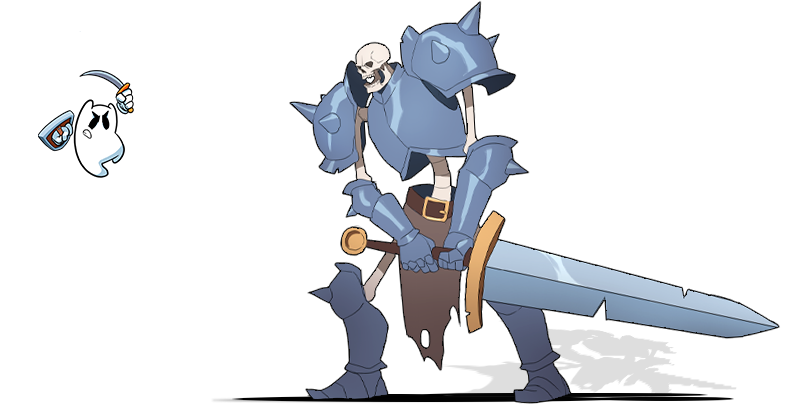 Sak versus The Skeleton Knight