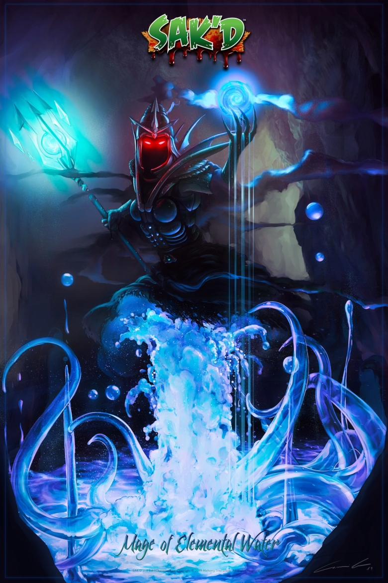 SAK'D - Dark Mage of Elemental Water Poster